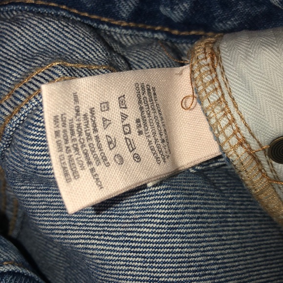 Free People Distressed Blue Jeans - Picture 7 of 11